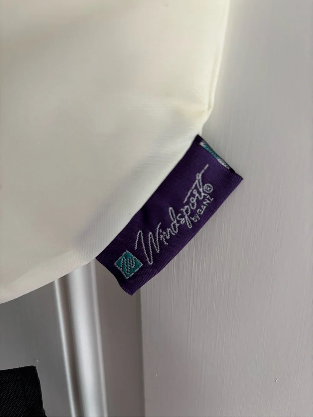 GANZ White Snowman Door Hanger with Black Hat and Blue Scarf